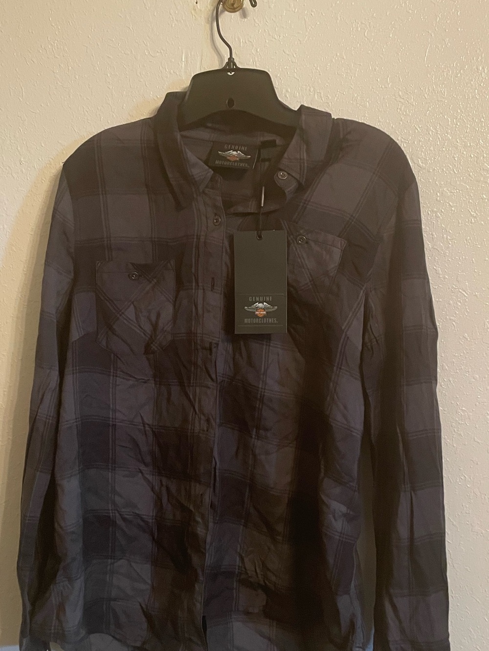 Men's Plaid Button-Up Shirt Jacket